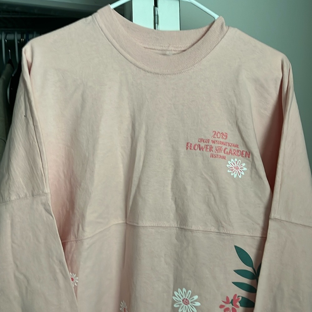 Disney Parks Spirit Jersey Epcot 2019 Pink Flower & Garden Festival, NWOT - Picture 6 of 11